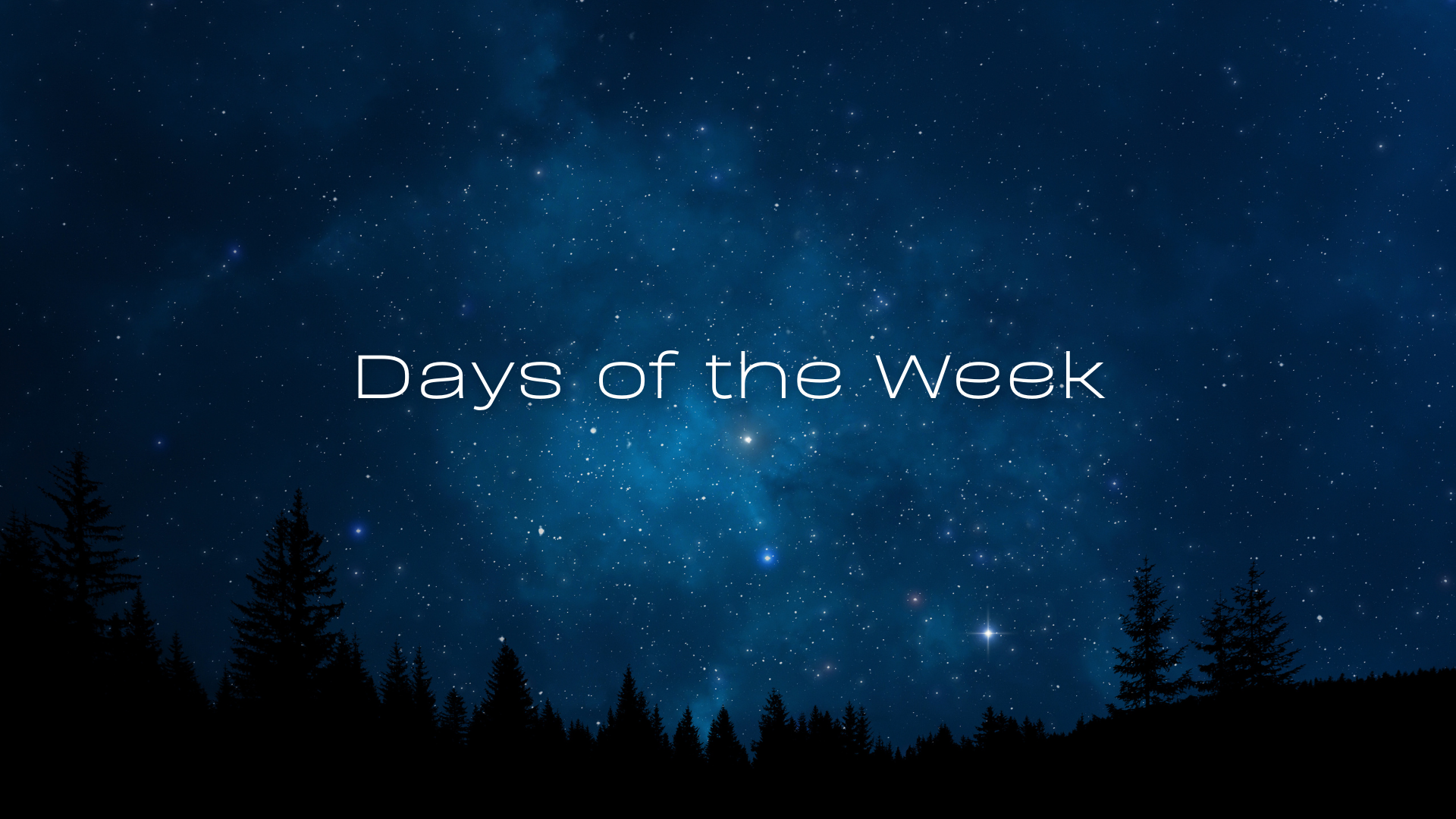 Days of the Week