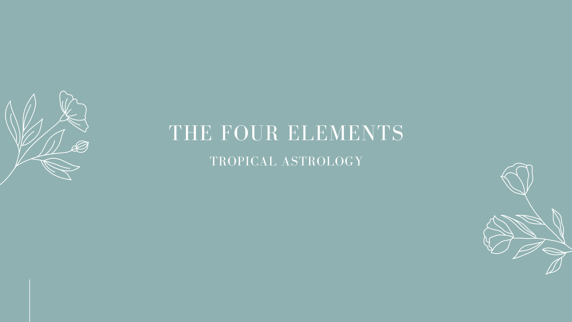 The Four Elements in Astrology